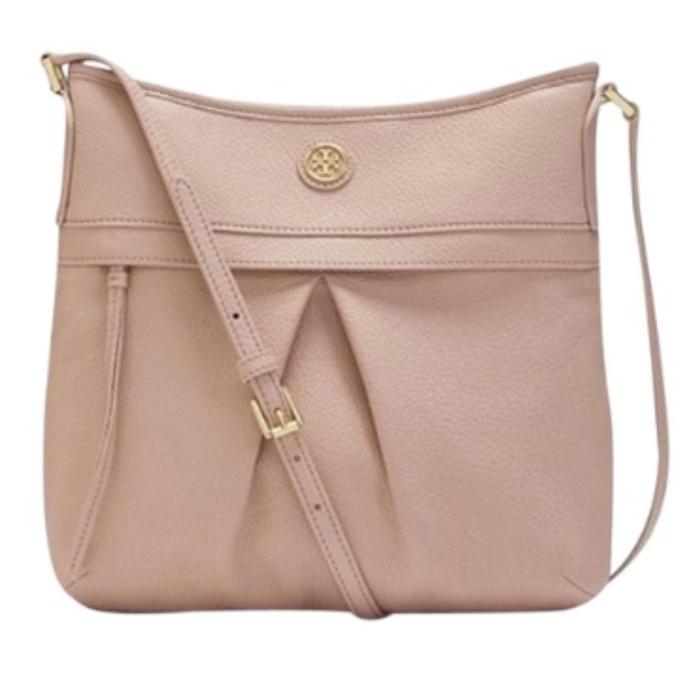 Tory Burch Swingback Pebbled Leather Crossbody Bag